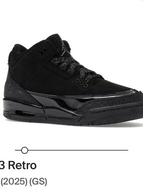 Jordan Black Premium Mid-Top Sneakers